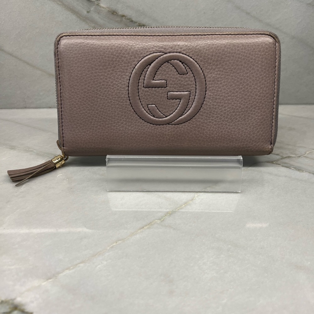 Authentic Gucci Soho Long Zippy Wallet